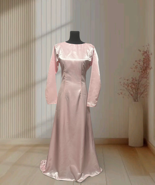 Blush Elegance Cape Dress ✨