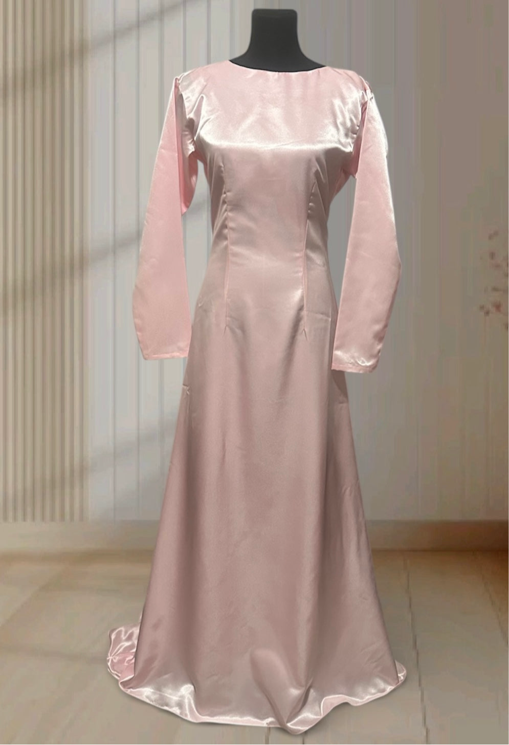 Blush Elegance Cape Dress ✨