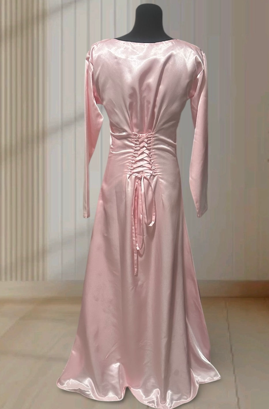 Blush Elegance Cape Dress ✨