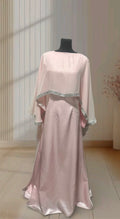 Blush Elegance Cape Dress ✨
